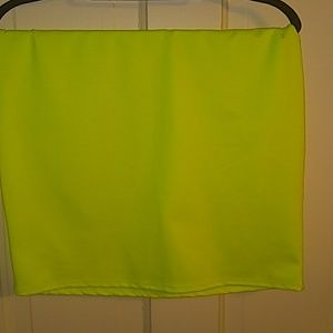LuLaRoe Medium neon yellow Cassie EUC